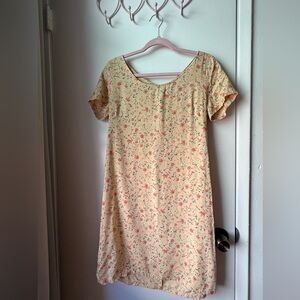 Bass Floral Dress with Button Back